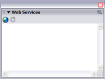 Зарегистрированные веб службы отображены в панели Web Services